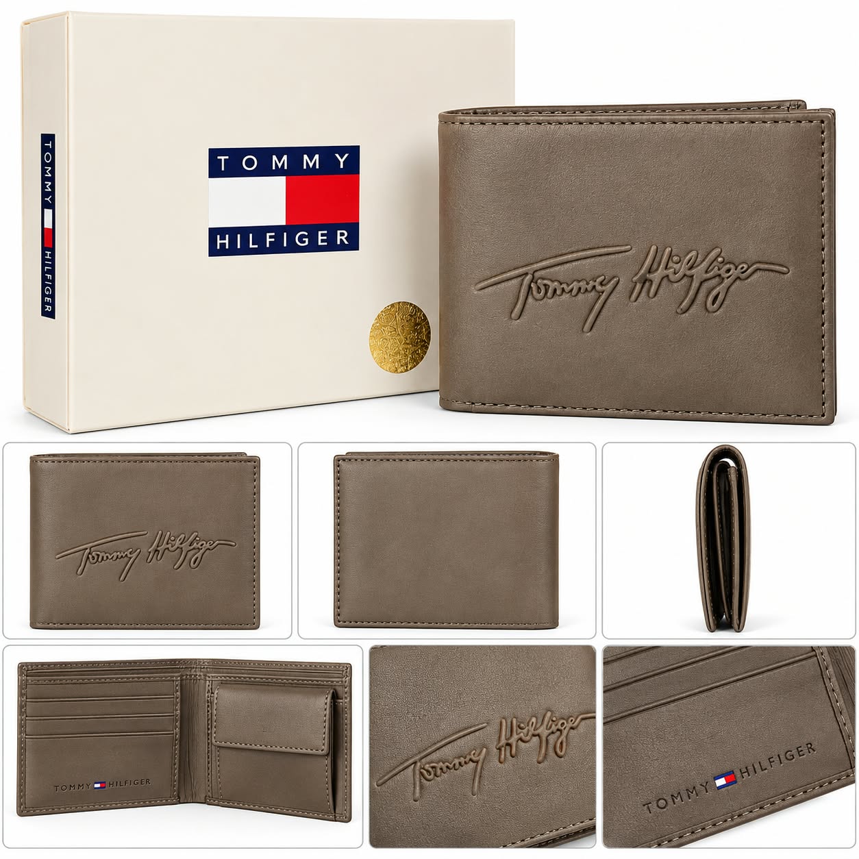 Men’s Brown Leather Wallet with Premium Gift Box
