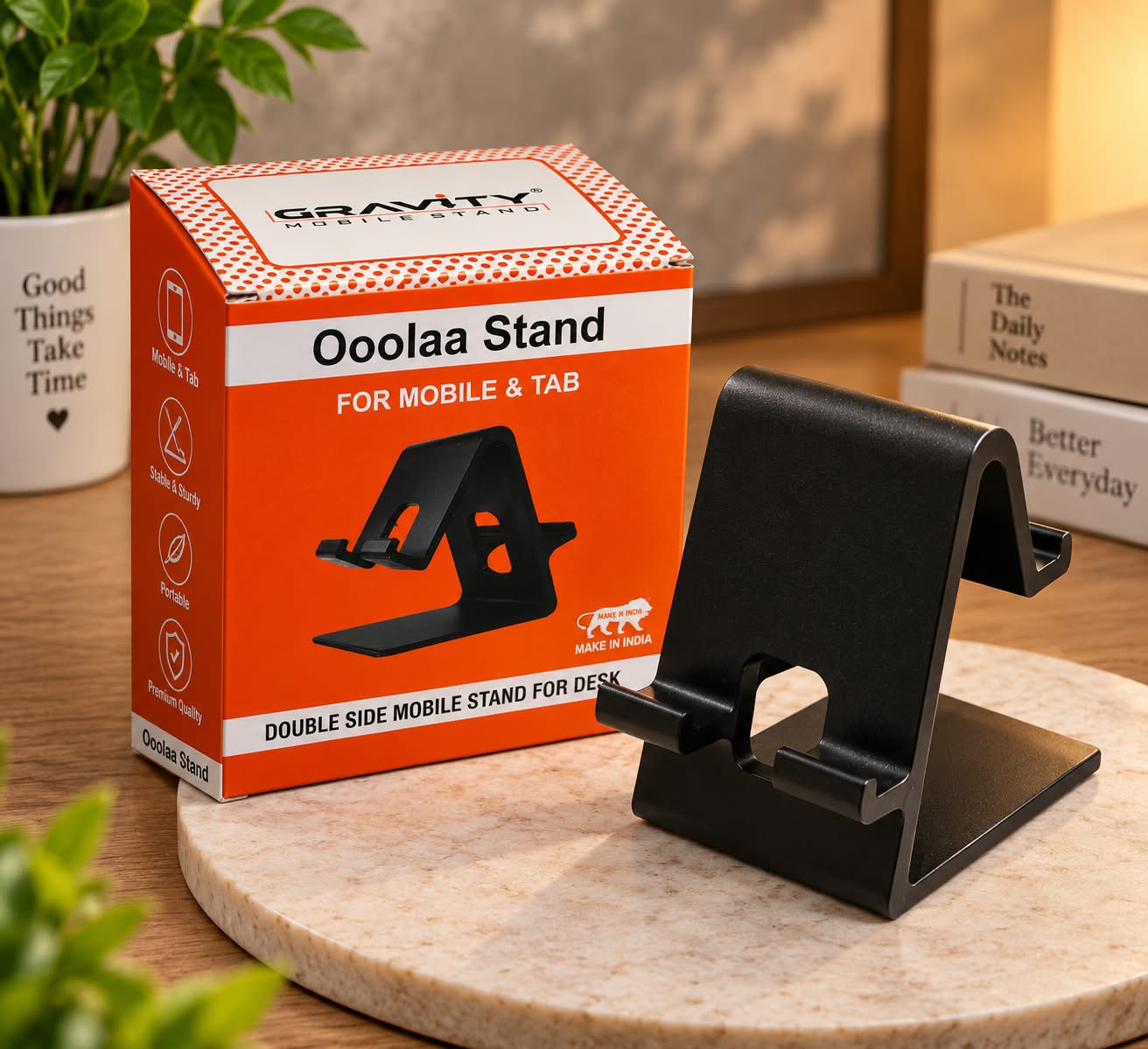 Ooolaa Double-Sided Mobile Stand for Desk