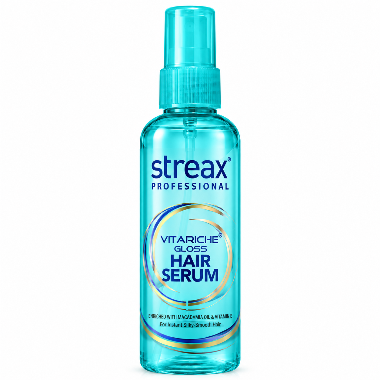 Streax Professional Vitariche Gloss Hair Serum with Macadamia Oil & Vitamin E – 115 ml